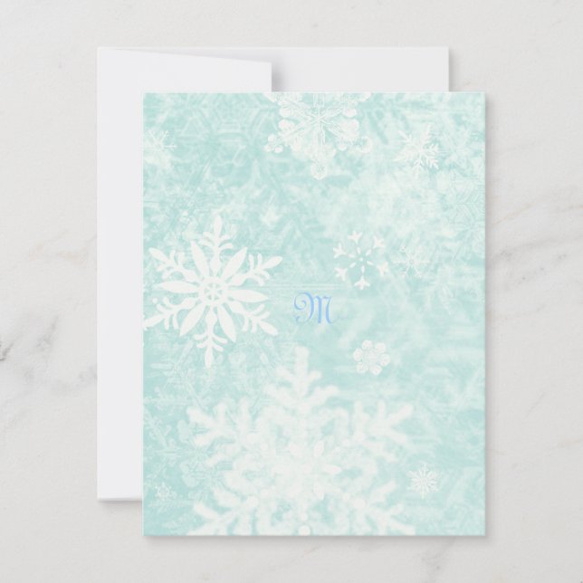 Snowflurries Rsvp Card (Front)