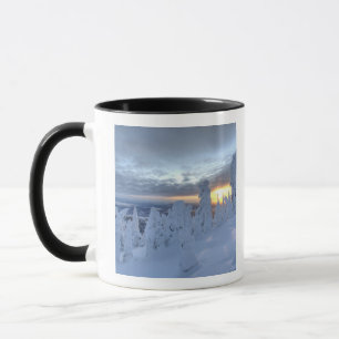 Snowghosts at sunset at Whitefish Mountain Mug