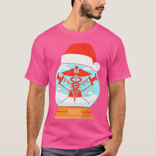 Snowglobe Medical Doctor Caduceus Medical Symbol H T-Shirt
