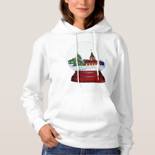 Snowglobe Whimsey Catholic Holiday Hoodie