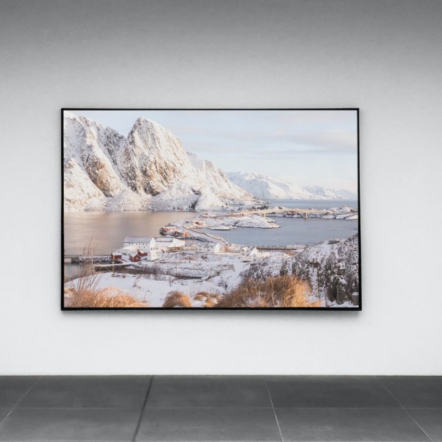 Snowing Village Rustic House Christmas Gift Print (Creator Uploaded)