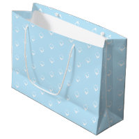 Snowing - White Snowflakes light blue Winter gift