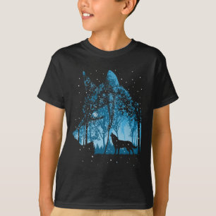 Snowing Wolves Christmas Holiday T-Shirt