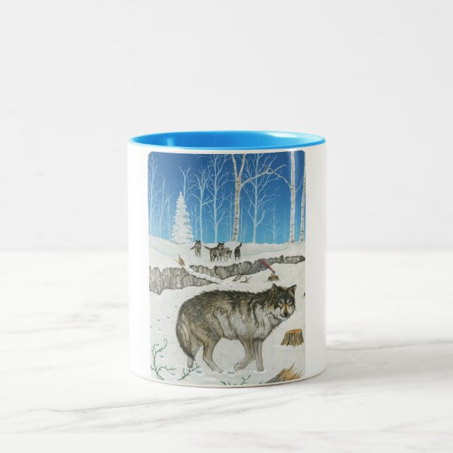Snowland Lone Wolf Mug (Center)
