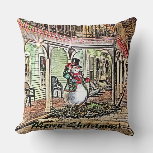 Snowman20150909 Cushion (Front)