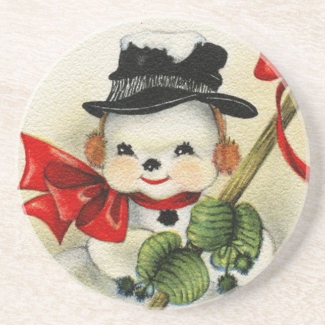 Snowman 004 coaster (Front)