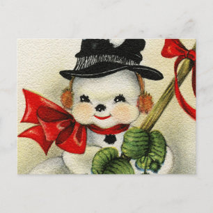 Snowman 004 postcard