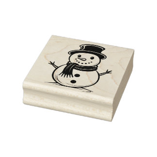 Snowman 2 rubber stamp
