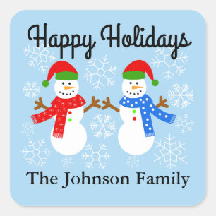 Snowman #3 Stickers