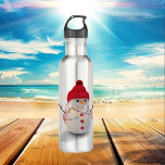 Snowman 3D Colourful Stainless Steel Water Bottle<br><div class="desc">Stay hydrated on the go with our Stainless Steel Water Bottle. Crafted from durable stainless steel, this sleek bottle is designed to keep your drinks cold for hours. Perfect for the gym, office, or outdoor adventures, its leak-proof design ensures mess-free hydration wherever you are. With a capacity of [insert capacity],...</div>