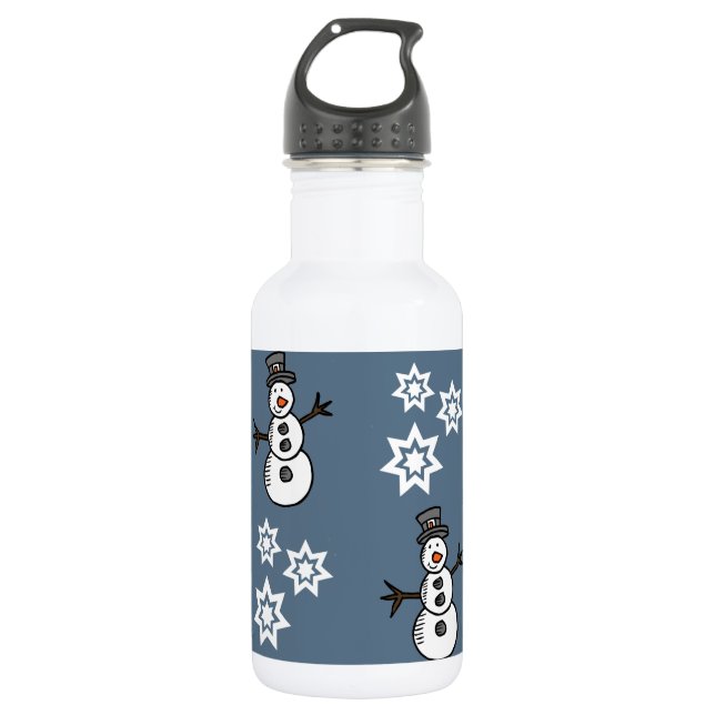 Snowman 532 Ml Water Bottle (Front)