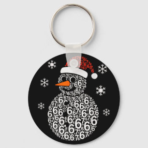 Snowman 67 Six Seven 6 7 Meme Christmas Funny Boy  Key Ring