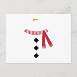 Snowman Accessories Postcard