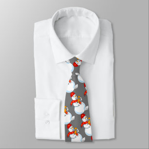 Snowman Accountant Tie