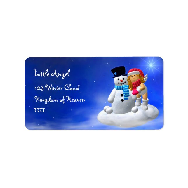 Snowman Address Labels (Front)