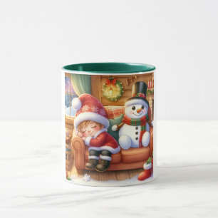 Snowman and Friends Kids Christmas Mug