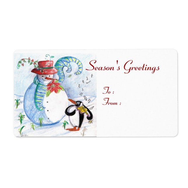 SNOWMAN AND PENGUIN'S WINTER SERENADE (Front)
