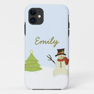 Snowman and Tree CM iPhone 5 BT ID Case