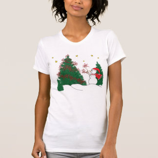 Snowman and Tree T-Shirt