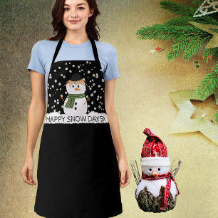 Snowman Apron - Christmas Holidays - Fun