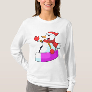Snowman as Snowboarder with Sonowboard.PNG T-Shirt