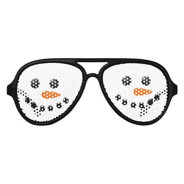 Snowman Aviator Sunglasses (Front)