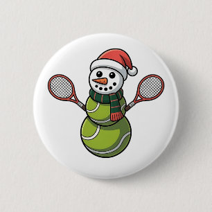 Snowman Baseball Christmas Santa Baseball Sport 6 Cm Round Badge