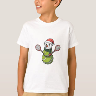 Snowman Baseball Christmas Santa Baseball Sport T-Shirt