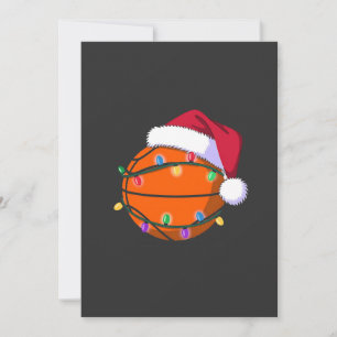Snowman Basketball Christmas Santa Baseball Sport Invitation