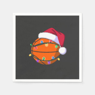 Snowman Basketball Christmas Santa Baseball Sport Napkin