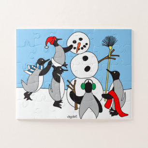 Snowman BIG Piece Jigsaw Puzzle