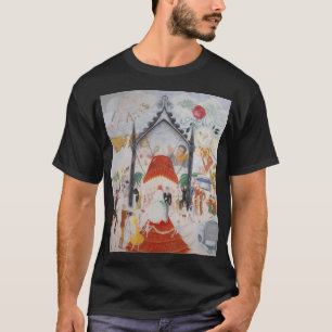 Snowman Birds and a racoon playing T-Shirt