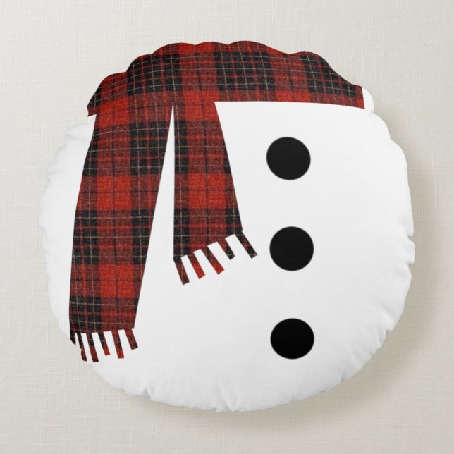 Snowman body round cushion (Front)
