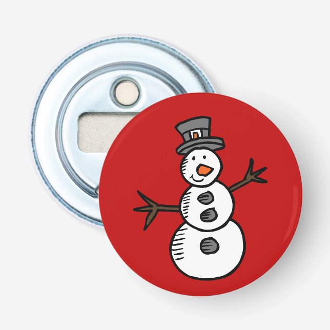 Snowman Bottle Opener (Front)