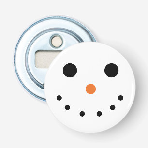 Snowman Bottle Opener Fridge Magnet