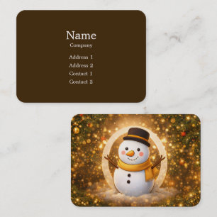 Snowman Business Card