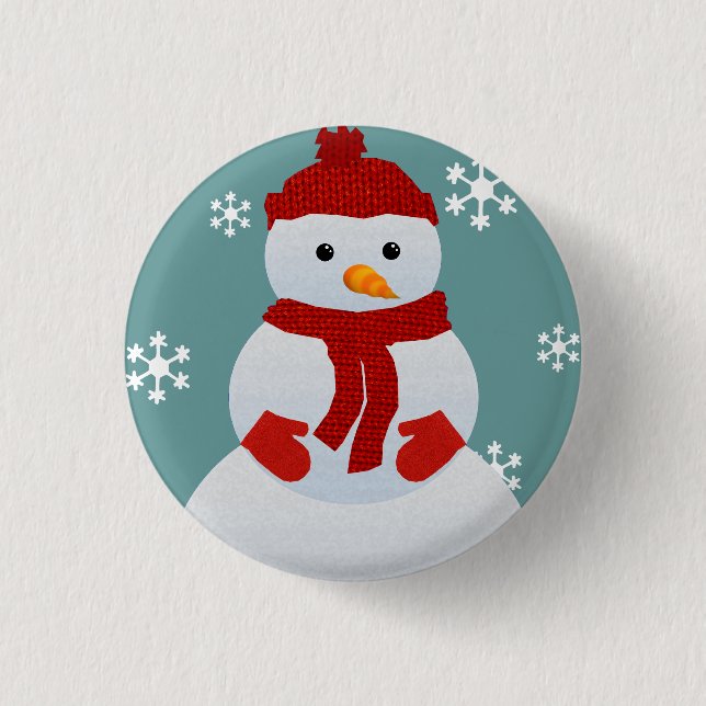 Snowman Button (Front)