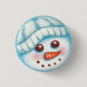Snowman  Button