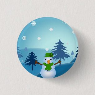 Snowman Button