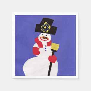 Snowman by VictoriaShaylee Napkin