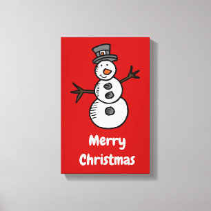 Snowman Canvas Print