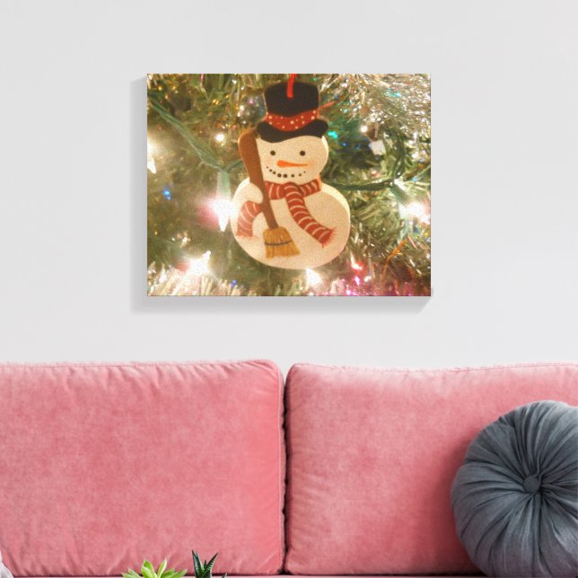 Snowman Canvas Print (Insitu(LivingRoom))