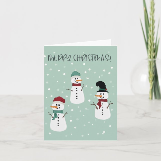 Snowman  card (Front)