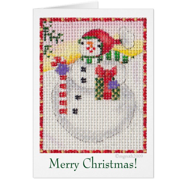 Snowman card (Front)