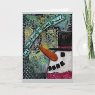 Snowman Card - Enchanting