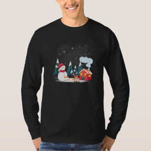 Snowman Carrot Tail Ugly Christmas   Humorous T-Shirt
