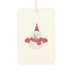 Snowman cartoon car air freshener