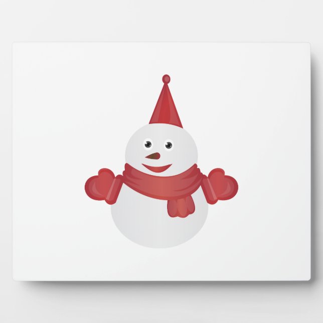 Snowman cartoon plaque (Front)