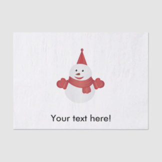 Snowman cartoon tissue paper