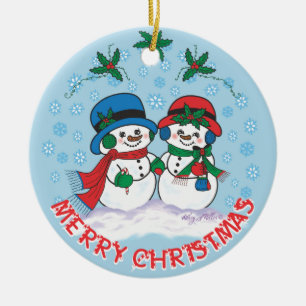 Snowman Ceramic Tree Decoration